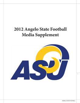 2012 Angelo State Football Media Supplement