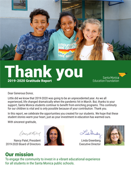 Gratitude Report 2019-20