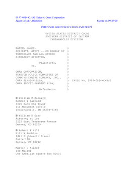 IP 97-0814-C H/G Eaton V. Onan Corporation Judge David F