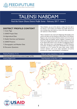 38. Talensi-Nabdam District Profile