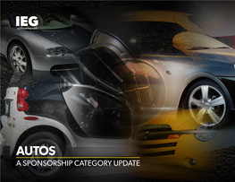 A Sponsorship Category Update 1 Evolving Sponsorship Priorities in the Auto Category