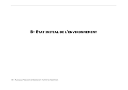 Etat Initial De L'environnement
