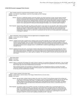 Lt4all Poster Summaries