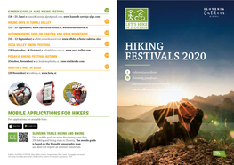 Hiking Festivals 2020