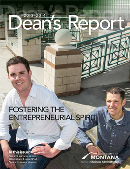 Fostering the Entrepreneurial Spirit