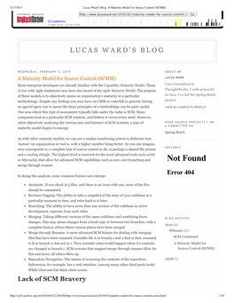 Source Control Maturity Model