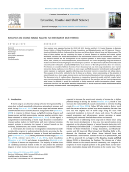 Estuarine and Coastal Natural Hazards: an Introduction and Synthesis