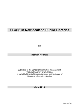 FLOSS in New Zealand Public Libraries