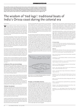 Traditional Boats of India's Orissa Coast During the Colonial