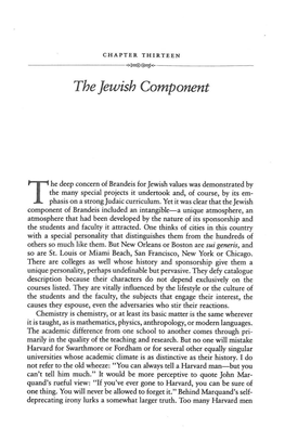 The Jewish Component