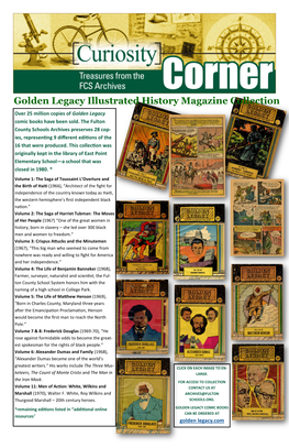 Golden Legacy Illustrated History Magazine Collection Over 25 Million Copies of Golden Legacy Comic Books Have Been Sold