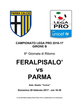 FERALPISALO' Vs PARMA