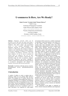 U-Commerce Is Here, Are We Ready?