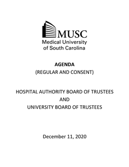 Hospital Authority Board of Trustees and University Board of Trustees