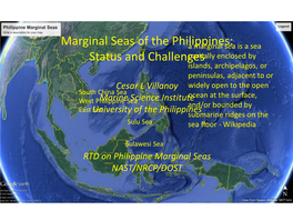 Philippine Marginal Seas NAST/NRCP/DOST