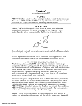 ALDACTONE (Spironolactone)