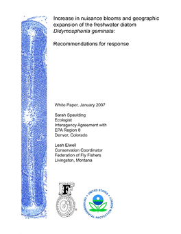 Increase in Nuisance Blooms and Geographic Expansion of the Freshwater Diatom Didymosphenia Geminata