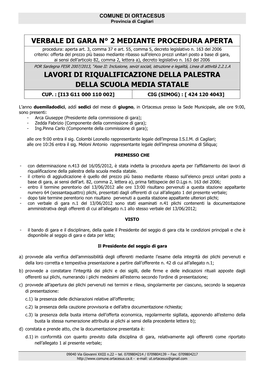 Lavori Procedura Negoziata Prezzo