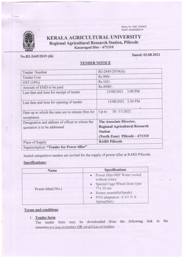 Ing of Tender 1310812021 3.30 PM