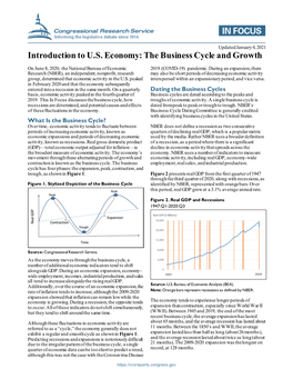 Introduction to U.S. Economy: the Business Cycle and Growth