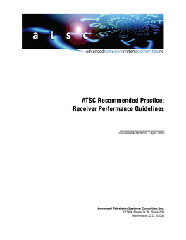 Receiver Performance Guidelines