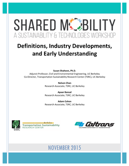 Definitions, Industry Developments, and Early Understanding