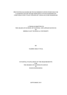 Preventing Sluggish Or Stuck Fermentations Which May Be Caused by Sugar Uptake Deficiency in Saccharomyces Cerevisiae Wine Yeast Strains by Using Glucose Isomerase