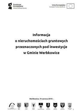 Informacja O Nieruchomościach Gruntowych Przeznaczonych Pod Inwestycje W Gminie Werbkowice