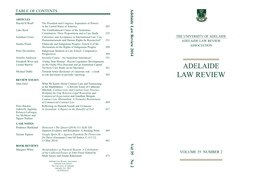 Adelaide Law Review 2014 Vol 35 No 2