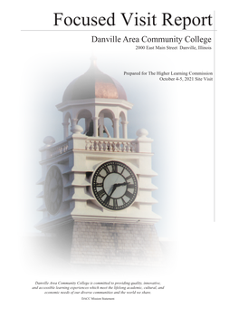 Danville Area Community College 2000 East Main Street Danville, Illinois