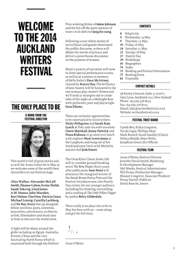 Welcome to the 2014 Auckland Writers Festival