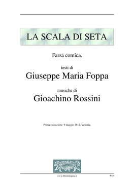 La Scala Di Seta