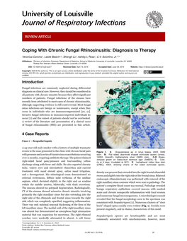 Coping with Chronic Fungal Rhinosinusitis: Diagnosis to Therapy