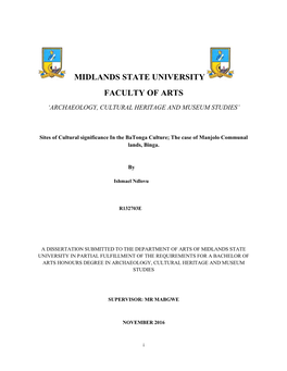 Midlands State University Faculty of Arts