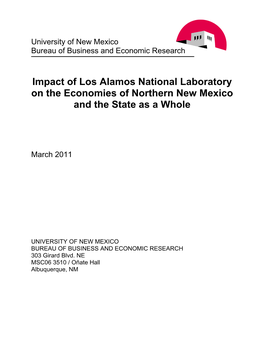 Economic Impact of Los Alamos National Laboratory on Northern