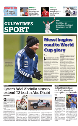 Messi Begins Road to World Cup Glory