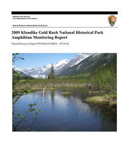 Klondike Gold Rush National Historical Park Amphibian Monitoring Report