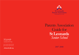 Parents Association Guide for St Leonards Senior School