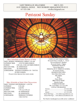 Pentecost Sunday