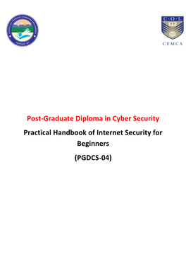 Practical Handbook of Internet Security for Beginners (PGDCS-04)