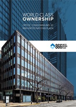 World Class Ownership Office Condominiums at 866 United Nations Plaza