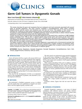 Germ Cell Tumors in Dysgenetic Gonads