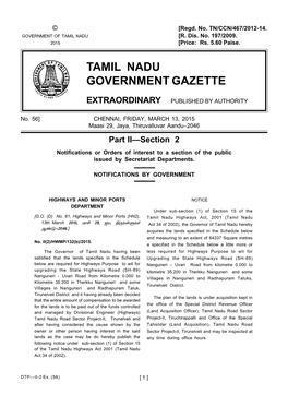 Tamil Nadu Government Gazette