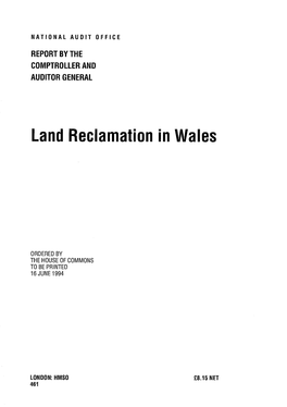 Land Reclamation in Wales