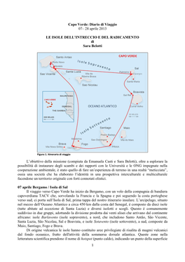 Capo Verde: Diario Di Viaggio 07– 28 Aprile 2013 LE ISOLE DELL