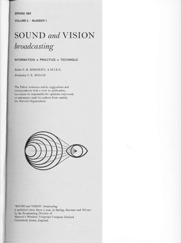 SOUND and VISION Broadcasting