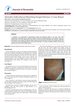 Demodex Follicullorum Mimicking Fungal