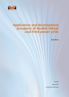 Application and Development Prospects of Double-Reheat Coal-Fired Power Units