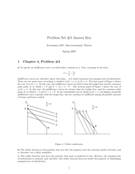 Problem Set #3 Answer Key