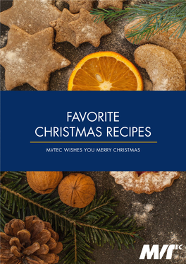 Favorite Christmas Recipes